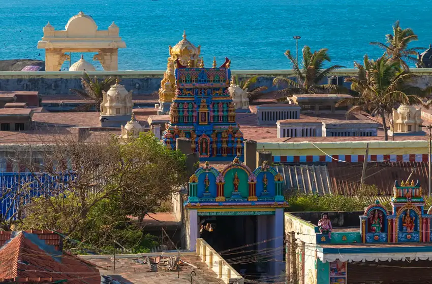 bhagavathy amman temple kanyakumari gopuram view