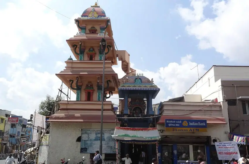 kachabeswarar temple street view kanchipuram