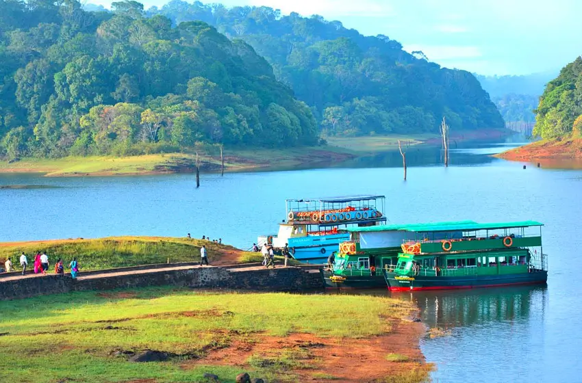 Periyar lake boat safari and lush forests