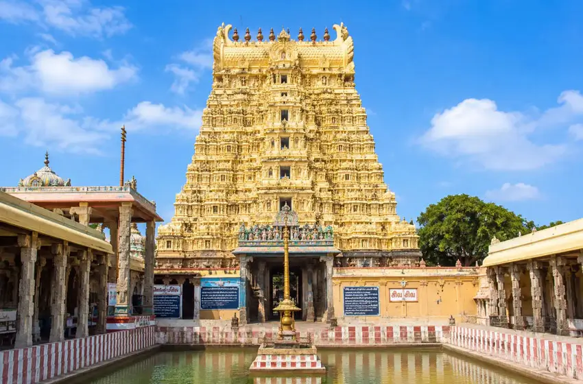 ramanathaswamy temple rameshwaram golden gopuram